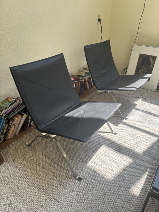 2x Fritz Hansen PK22 Poul Kjærholm