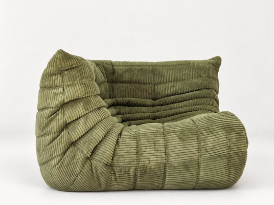 Michel Ducaroy for Ligne Roset Divano Angolare Togo Olive – Divani angolari, Tessile, Velluto (photo 11 of 13)