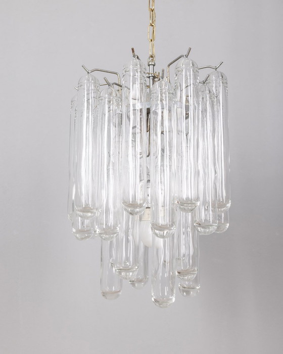 Image 1 of Vintage 60s Murano glazen kroonluchter ontworpen door Gaetano Sciolari