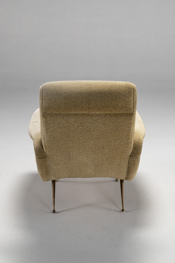 Image 1 of Armchair In Style Of Lady Chair By Marco Zanuso For Arflex, Italy, 1950S