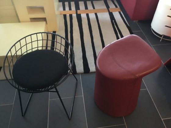 Image 1 of 2 Artifort leather stools