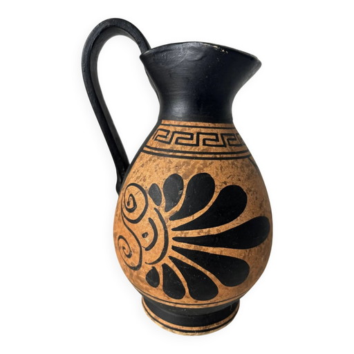 Vase / pichet en céramique antique style amphore – Décor grec ancien
