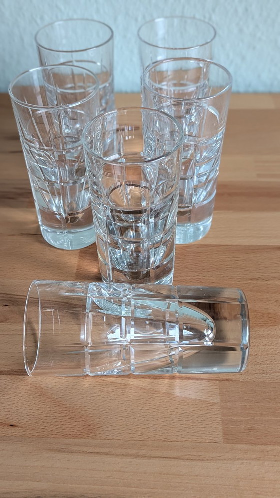 Set of 6, aperitif/shot glasses, mid-century modern – Glass & Decanter (photo 10 of 10)
