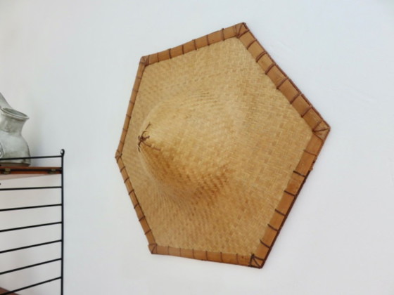 Cappello asiatico in rattan, decorazione murale vintage – Decorazioni murali (photo 3 of 10)