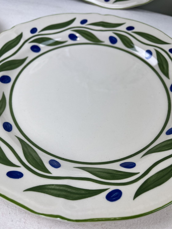 Image 1 of Assiettes plates décorées 