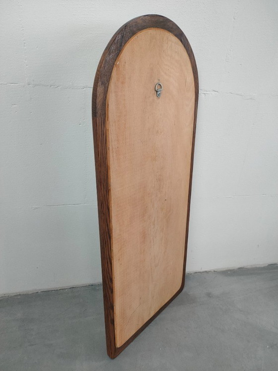 Image 1 of (1m) Hoge vintage jaren 60 wandspiegel (Scandinavische stijl)
