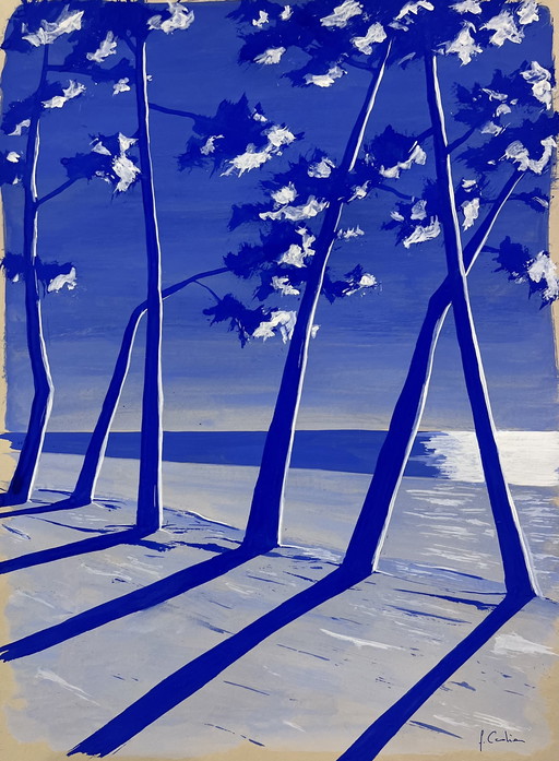 Gouache on 250g natural paper. Size 40x30cm.