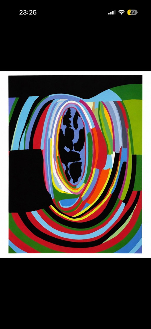 ALBERTO BURRI Serigrafia 1-B Originele Gesigneerde & Genummerde Zeefdruk
