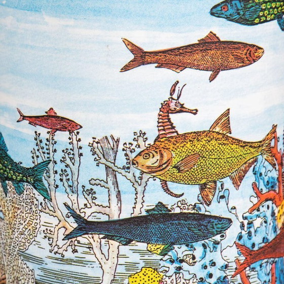 Image 1 of Wunderschöne Stehlampe „Aquarium“ aus den 1990er Jahren von Piero Fornasetti für Antonangeli