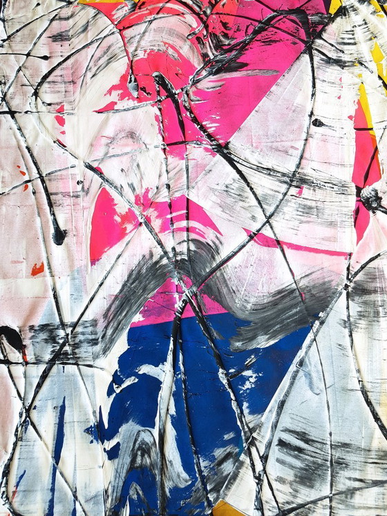 Image 1 of Jürgen Angeler - Pink Heart - 200 x 140 cm