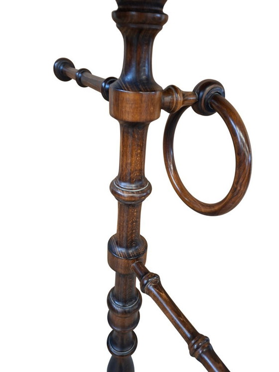 Image 1 of Elegante Badezimmer-Stehlampe aus Buche