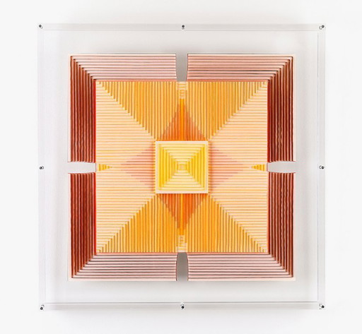 Françoise Luciani Orange Diptych