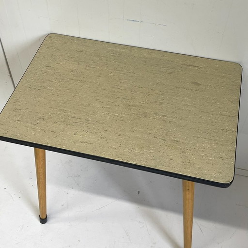 Vintage retro school table kids kindergarten