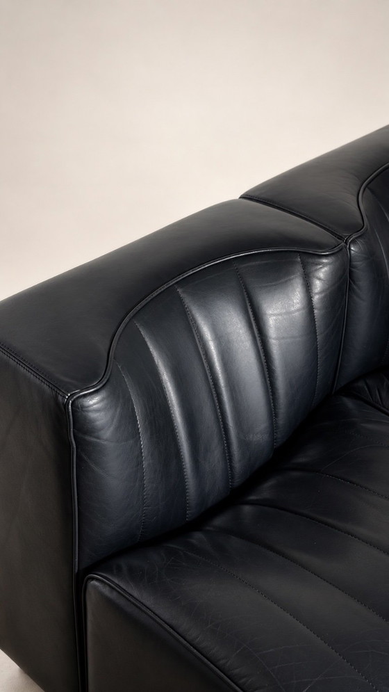 Divano Modulare '9000' in Pelle Nera di Tito Agnoli – Mobilier international, Divani modulari (photo 9 of 17)