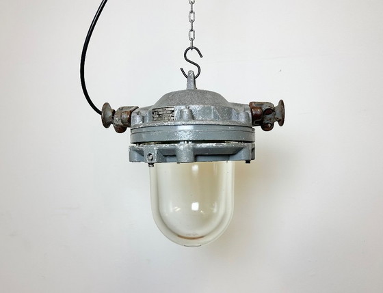 Image 1 of Dark Grey Cast Aluminium Explosion Proof Lamp , 1970s