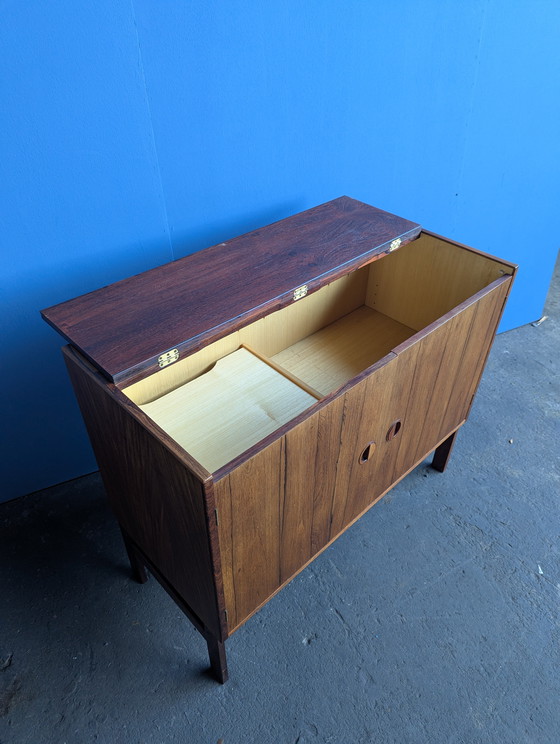 Image 1 of Meuble bar/plateau vinyle vintage danois - HG Furniture