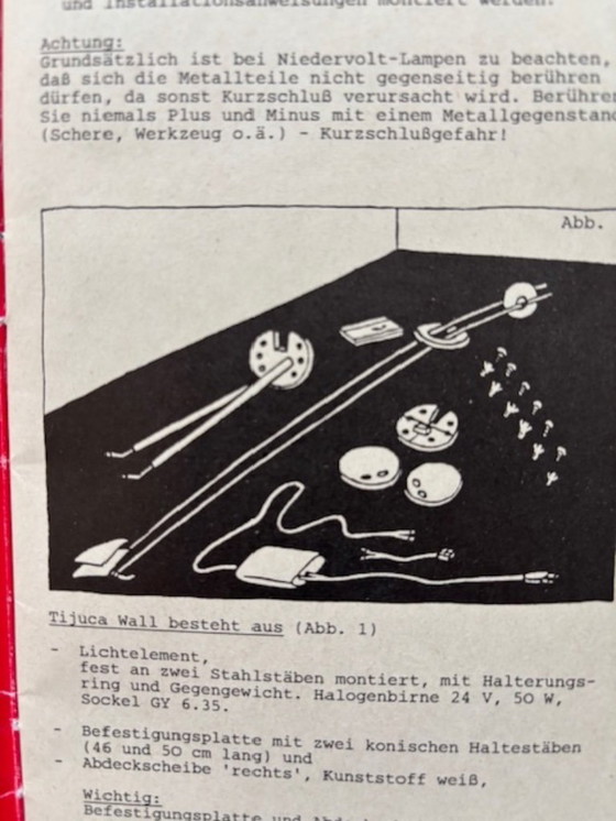 Image 1 of Ingo Maurer Tijuca Wall Wandleuchte