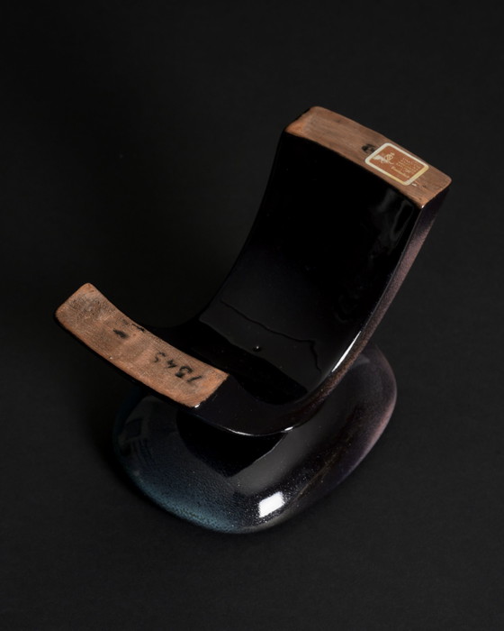Image 1 of Original Candleholder No. 7345 by Karlsruher Majolika – Mid-Century Modern Ceramic