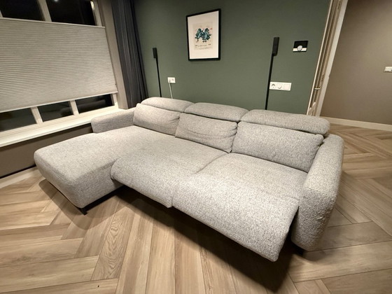 Image 1 of Corner sofa with relaxation function and adjustable head cushions