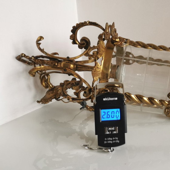 Linterna de Techo de Bronce y Cristal de Época – Estilo Clásico C. 1950 – Lámparas colgantes, Metal (photo 14 of 14)