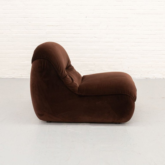 Malu Lounge Armchair Diego Mattu 1P Italy 70's – Textile (photo 4 of 9)