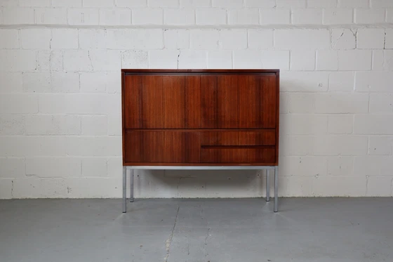 Image 1 of Bar Cabinet In Indian Rosewood Produced By 'Meubelfabriek Aurora' Belgium 1967