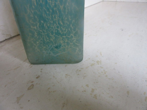 Raku? Knospenvase signiert Studio Pottery Art Glas/Metall