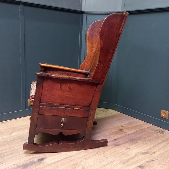 Image 1 of Rocking chair, Lambing rocking chair, Oak shepherd's chair