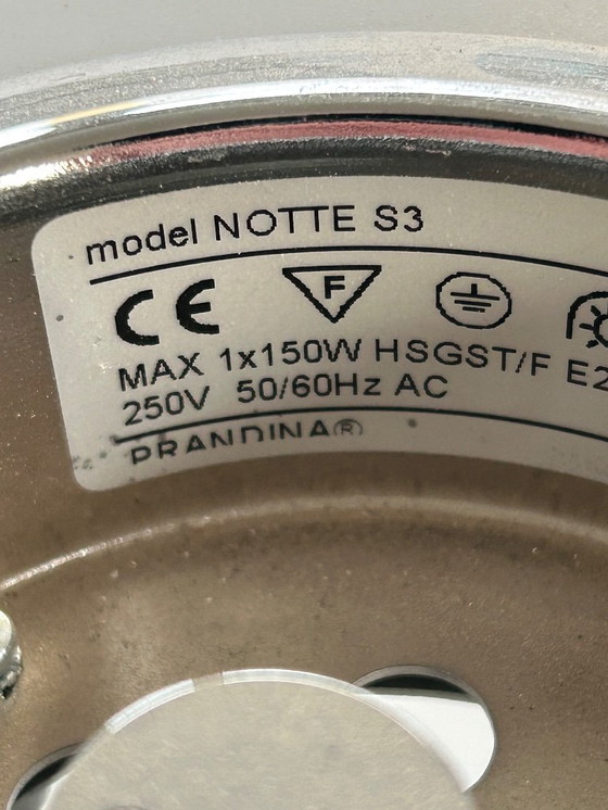 Image 1 of 2x lampada a sospensione PRANDINA Notte S3 con barra di sospensione