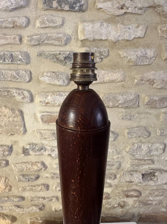 LAMPE ART DECO – Textile, Bois (photo 11 of 16)