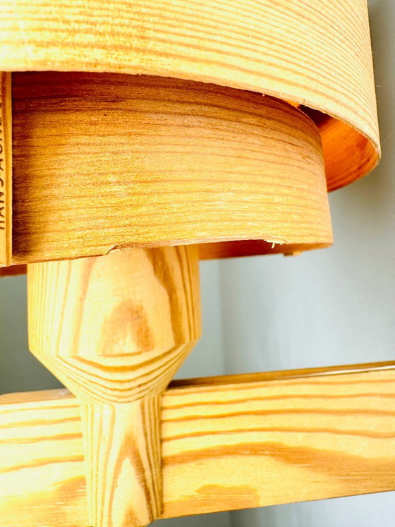 Gemonteerde grenen fineer wandlamp van Hans-Agne Jakobsson voor Markaryd, Zweden, jaren 60 – Wandlampen, Wood (photo 6 of 9)