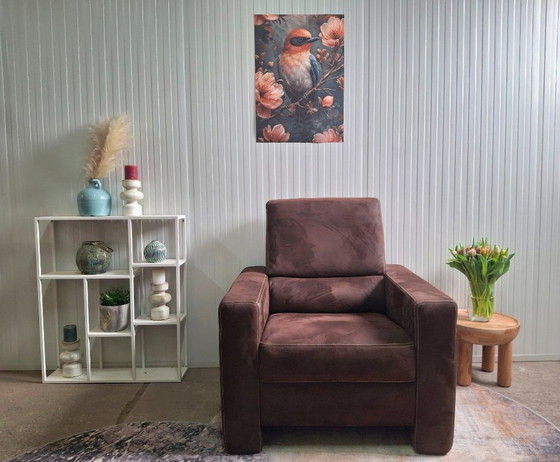 Image 1 of Sillón de cuero de lujo con soporte lumbar, nuevo