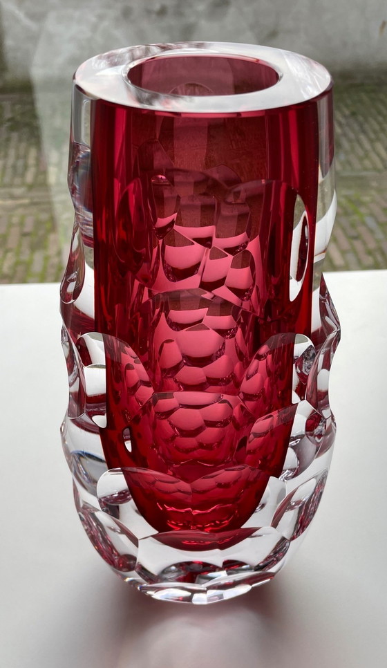 Image 1 of Einzigartiges Glasobjekt "Rosa" von Petr Karizek