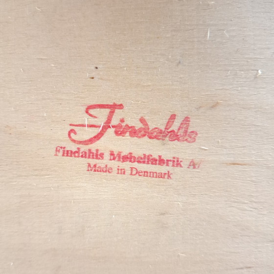 Image 1 of 4x vintage Danish design chair Findahl wood/textile