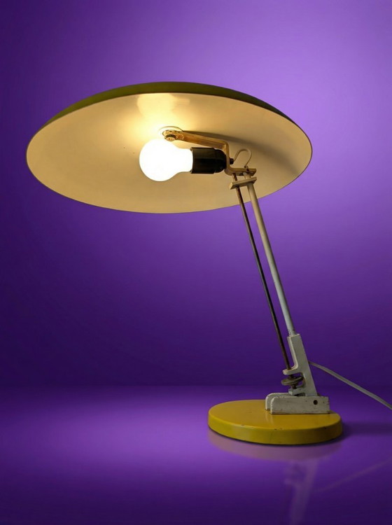 Image 1 of Nedalo Desk/Table Lamp – Saucer Shade (1950s)