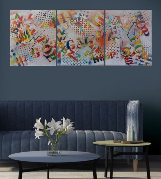 Image 1 of Einzigartige Gemälde – Handgefertigt – Künstler 2Luss'Art – von 60 bis 250 Euro