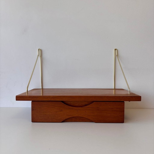 Armoire murale vintage string teak