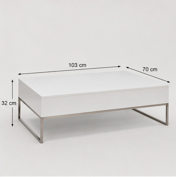 BoConcept Design Salontafel – Dubbel opklapbaar blad & verborgen opbergruimte – rvs, Wood (photo 2 of 7)