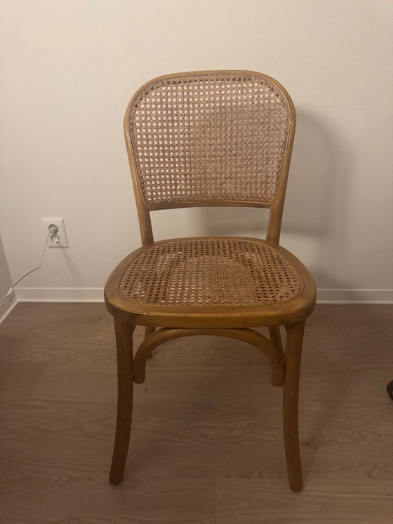 Image 1 of 4 sillas danesas de ratán y madera (NORDAL)