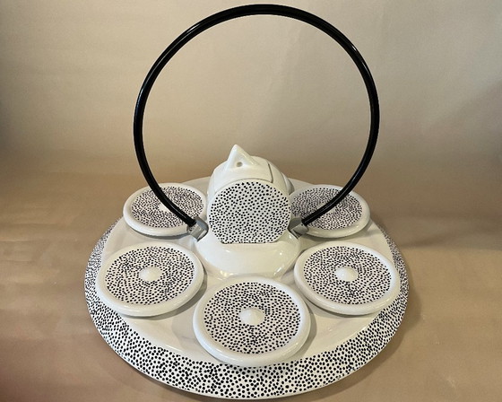 Centrotavola Massimo Materassi, Mas Italy, ceramica Memphis, set completo – Servizi da tavola, Metal (photo 5 of 18)