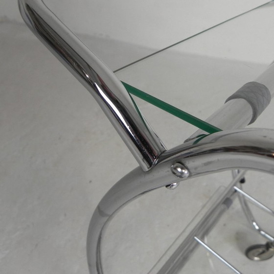 Image 1 of Art Deco trolley, serveerwagen chroom, jaren 50