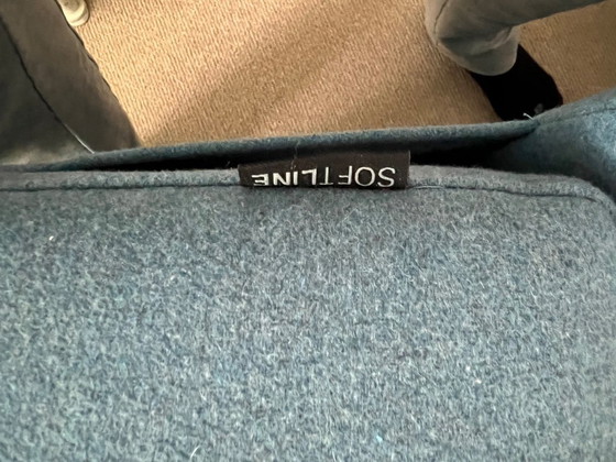 Image 1 of Softline tube frame armchair blue