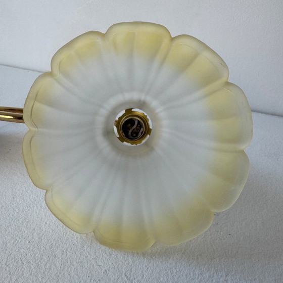 Image 1 of SET VAN 3 VINTAGE MEERKLEURIGE WANDLAMPEN