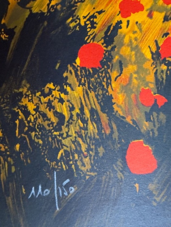 Image 1 of Litografia "I papaveri" di Patrick Reault