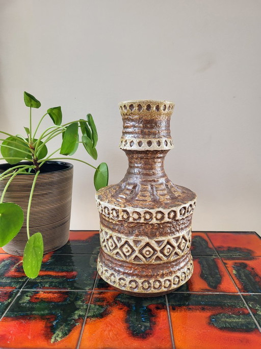 Vintage ceramic Fat Lava vase, Spara, model 558-25 Germany, 1970s