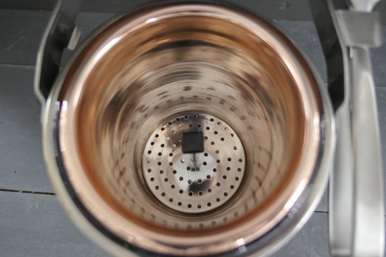 Image 1 of Seau à glace vintage Schulte-Ufer en acier inoxydable SUS