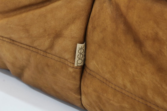 Image 1 of Poltrona angolare vintage Togo in pelle cognac di Michel Ducaroy per Ligne Roset