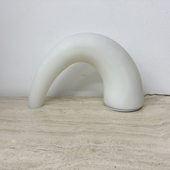 Image 1 of Fontana Arte Thor glass table lamp , 1980s Italy