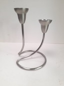 Georg Jensen candlestick in brushed stainless steel