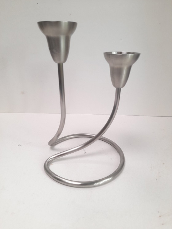 Image 1 of Candeliere Georg Jensen in acciaio inox spazzolato